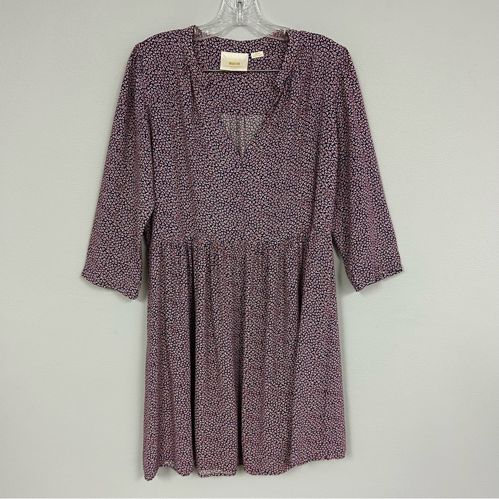ANTHRO MAEVE 🇺🇸 Juno Dress in Red White & Blue Geo Motif — Size M